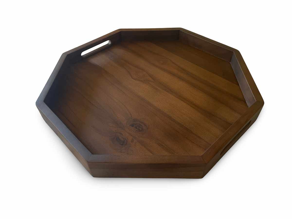Octagonal Large Ottoman Tray, Table Top, Wooden Tray for Ottoman, Farmhouse Tray, Coffee Table Top