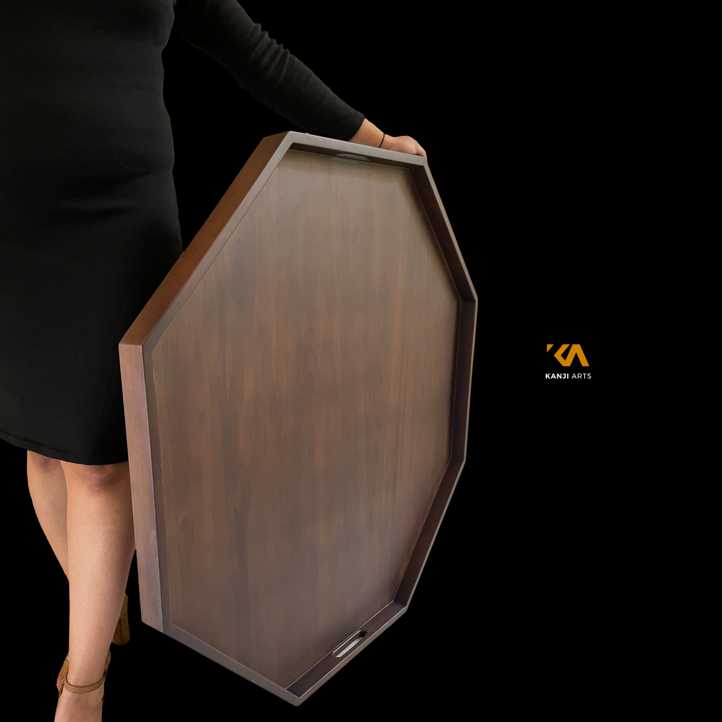 Octagonal Large Ottoman Tray, Table Top, Wooden Tray for Ottoman, Farmhouse Tray, Coffee Table Top
