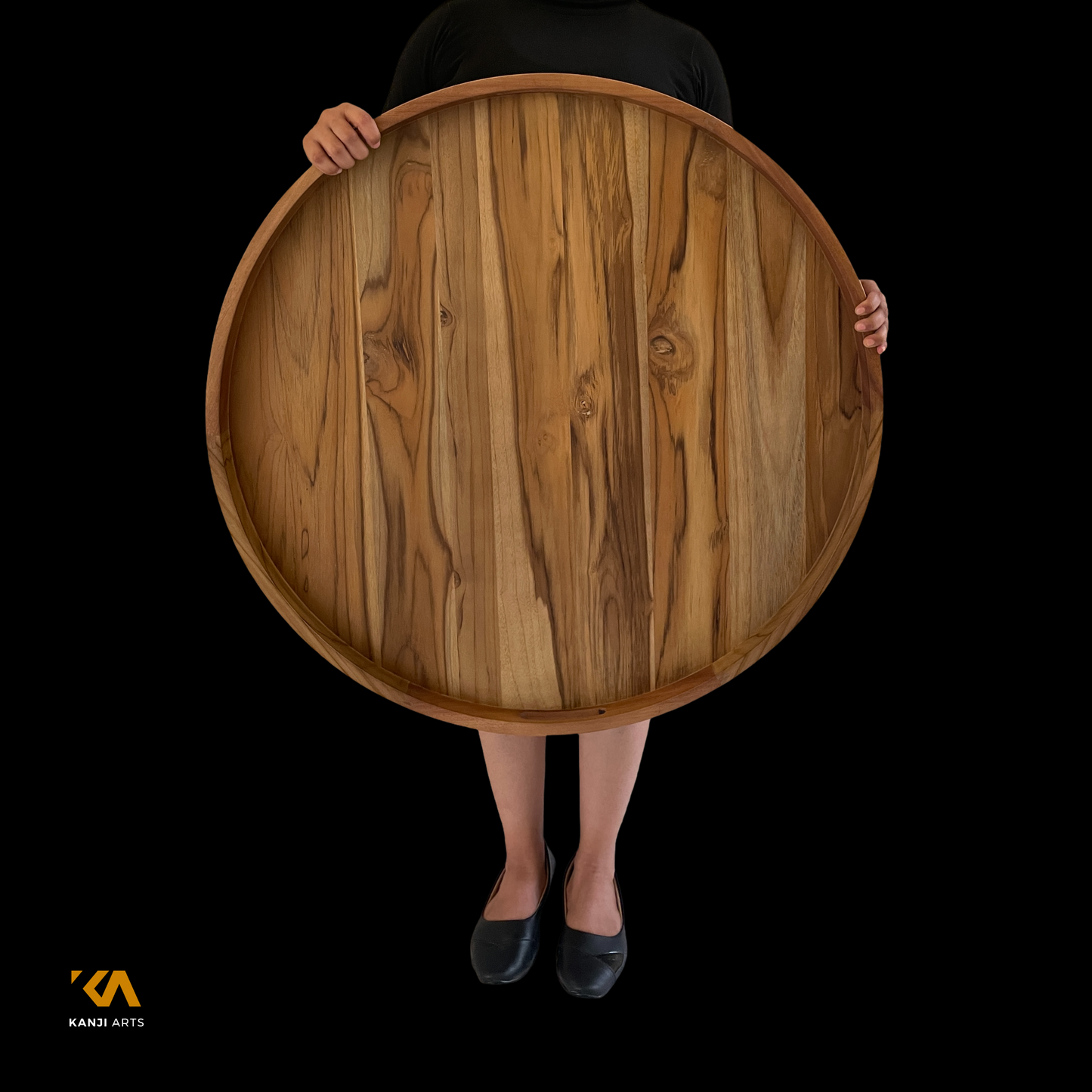 Ottoman Tray Large, Farmhouse tray, Wooden tray, Breakfast tray, Kitchen tray, Serving Tray, Wood Tray, Wedding decor, Round Ottoman Trays