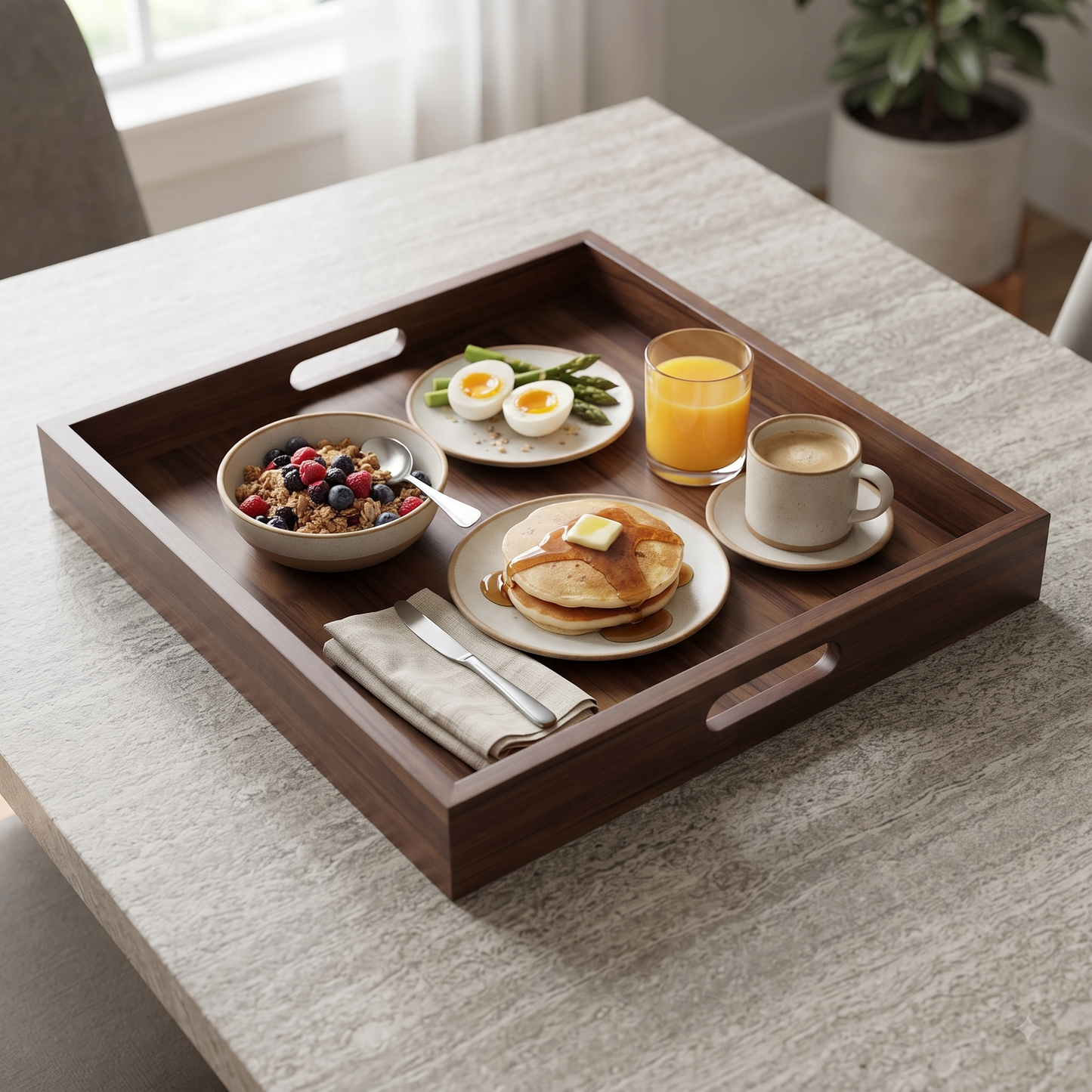 Large Ottoman Tray, Table Top, Wooden Tray for Ottoman, Farmhouse Tray, Coffee Table Top