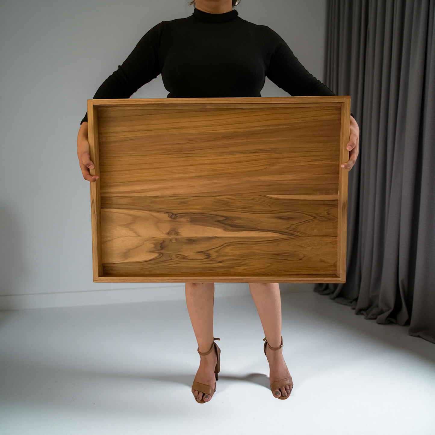 Large Ottoman Tray, Table Top, Wooden Tray for Ottoman