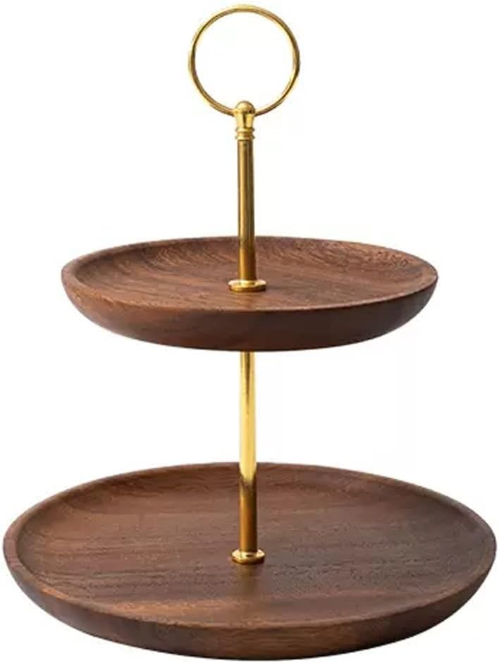 Wooden Cake Stand, Three Tier / Two Tier Cake Stand Suitable for Birthday Cakes, Desserts