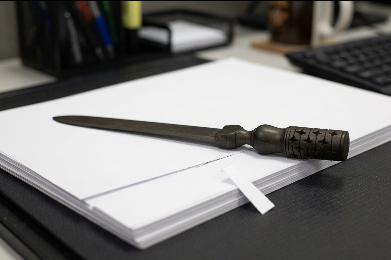 Traditional Wooden Letter Opener