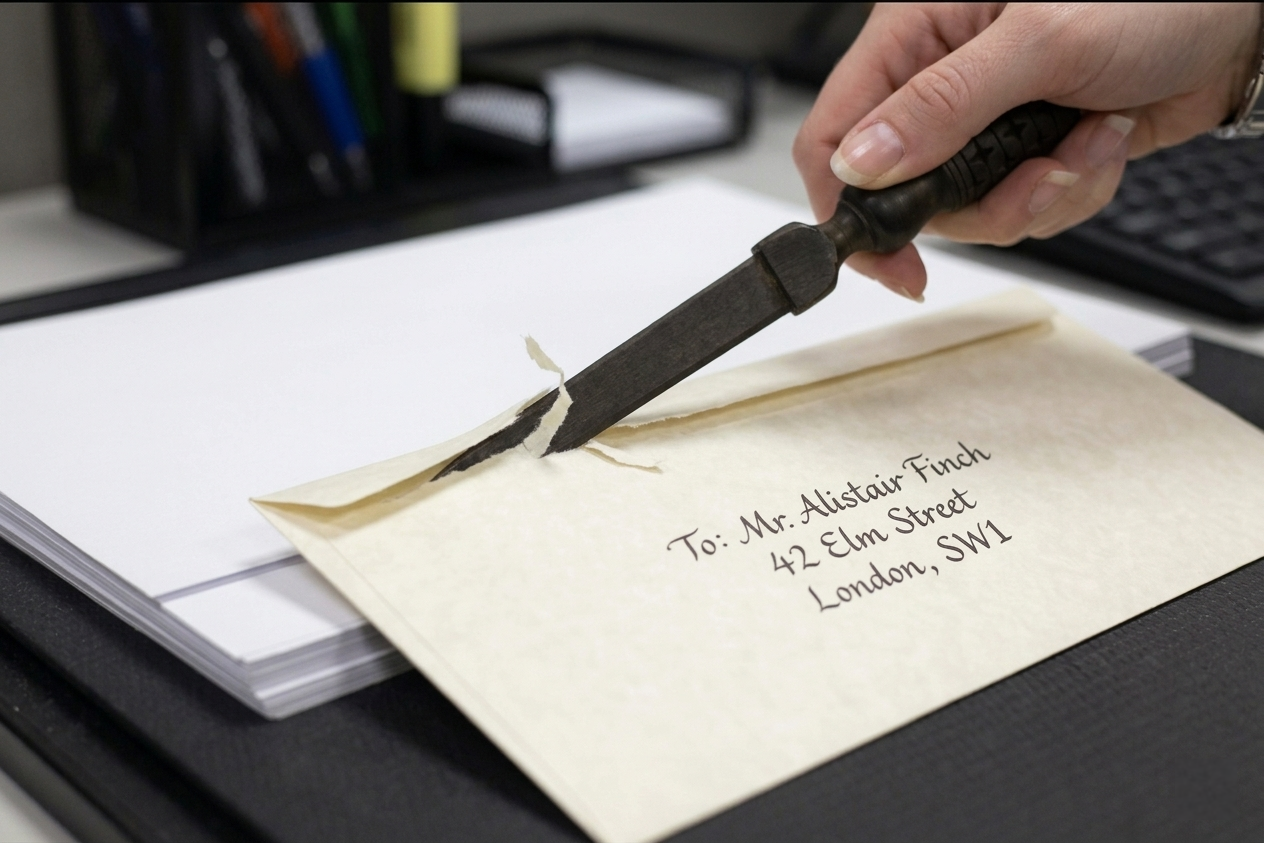 Traditional Wooden Letter Opener